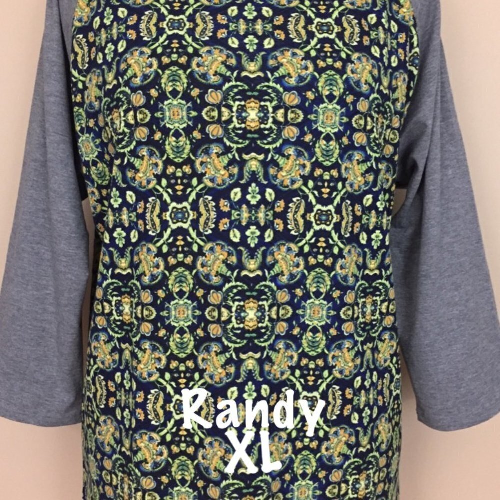 LuLaRoe Randy Baseball T new with tags